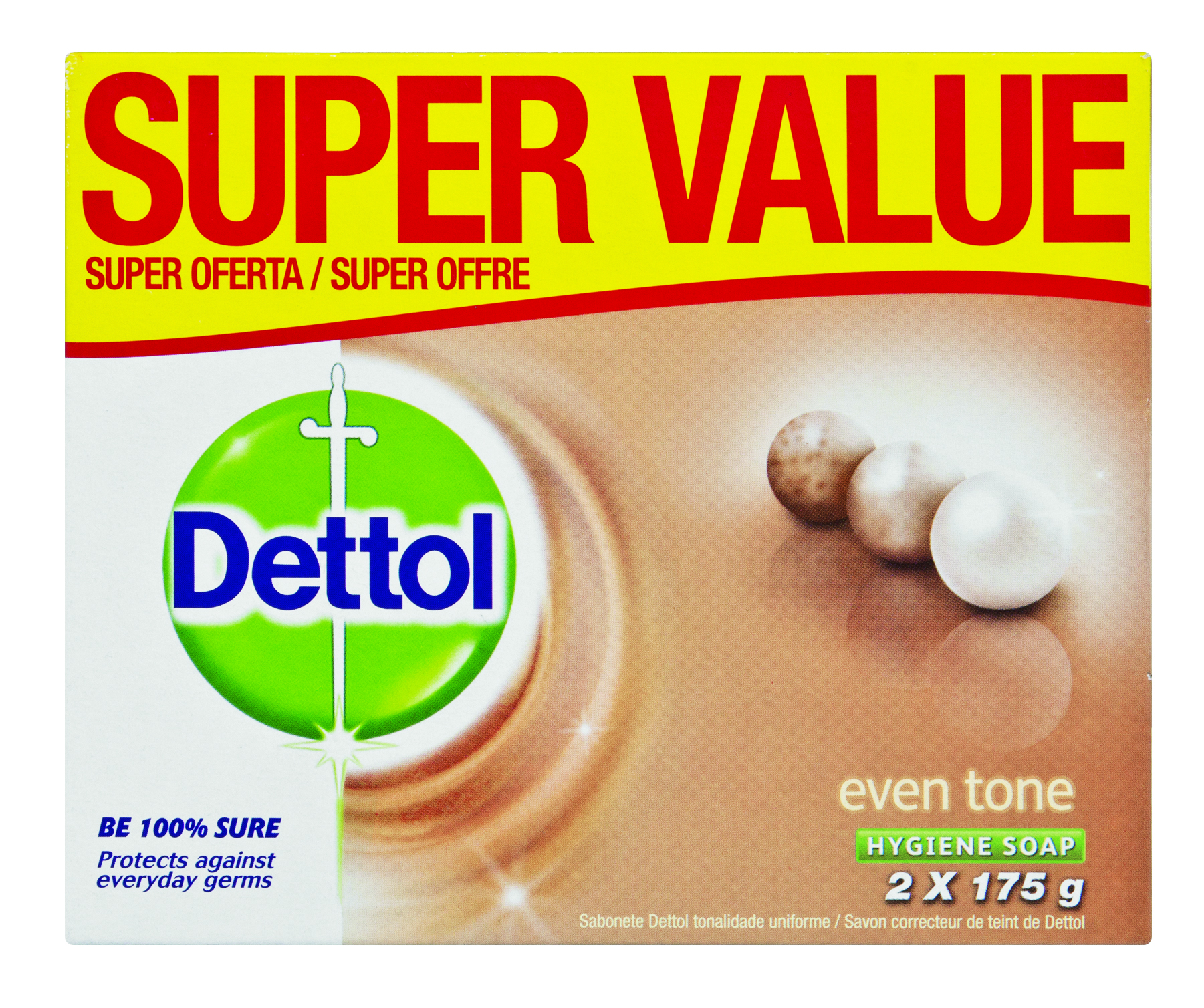 Dettol Soap Even Tone Value Pack  – 2 x 175g - Grays Home Delivery
