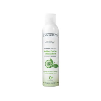 Evoluderm Souffle de Thé Vert and Concombre Fresh-Effect Deodorant – 200ml - Grays Home Delivery