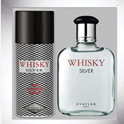 Evaflor Whisky Silver Coffret – (Edt 100ml + Deo 150ml) - Grays Home Delivery