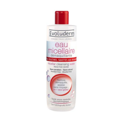 Evoluderm Micellar Cleansing Water Reactive Skin, Prone To Redness – 250ml - Grays Home Delivery