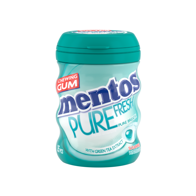 MENTOS PURE FRESH WINTERGREEN GUM 35P 61.25G Grays Home Deliveries