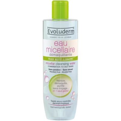 Evoluderm EAU MICELLAIRE PEAUX MIXTES 250ML - Grays Home Delivery