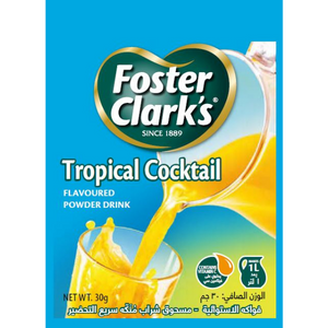 FOSTER CLARK’S TROPICAL COCKTAIL – 30G - Grays Home Delivery