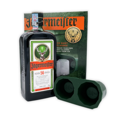 Jägermeister 700ML 35% giftpack with ice shot mold - Grays Home Delivery