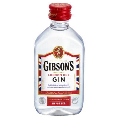 Gibson’s London Dry Gin Mini 37.5% – 5cl - Grays Home Delivery