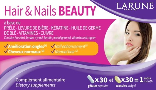 LARUNE HAIR AND NAILS BEAUTY x 30 CAPS - Grays Home Delivery