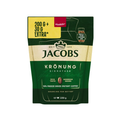 JACOBS KRONUNG INSTANT COFFEE IN POUCH 230G - Grays Home Delivery