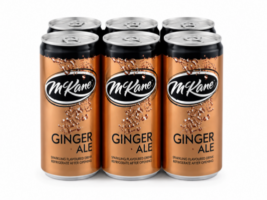 MCKANE GINGER ALE CAN 300ML PACK OF 6 - Grays Home Delivery