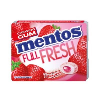 MENTOS GUM FULL FRESH BLISTER STRAWBERRY 8P - Grays Home Delivery