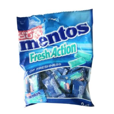 MENTOS GUM FRESH ACTION BAG MINT 50P - Grays Home Delivery