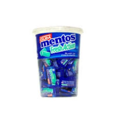 MENTOS GUM FRESH ACTION CUP MINT 100P - Grays Home Delivery