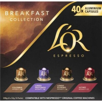 L’OR CAPSULES BREAKFAST COLLECTION X 40 - Grays Home Delivery