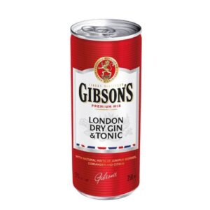 GIBSONS LONDON DRY GIN TONIC 250ML 5%