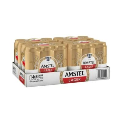 Amstel Lager can 500ml Pack of 24 - Grays Home Delivery