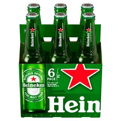 Heineken Lager NRB – 330ml Pack of 6 - Grays Home Delivery