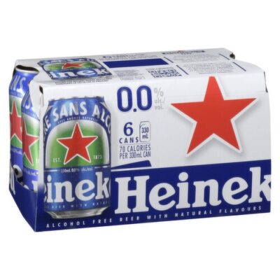 Heineken 0.0% can 330ml Pack of 6 - Grays Home Delivery